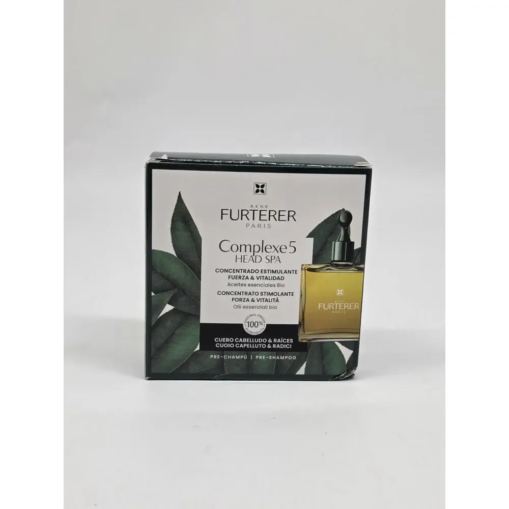 NIB Rene Furterer Complexe 5 Head Spa Pre Shampoo Stimulating Plant Concentrate